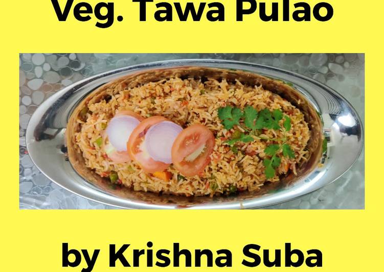 Step-by-Step Guide to Prepare Homemade Veg Tawa Pulao