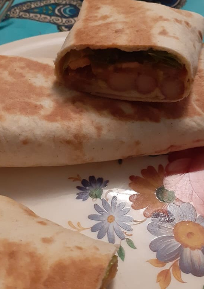 Una foto de Fajitas de alubias pintas