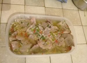 Una foto de Lengua a la vinagreta