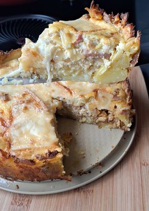 Une photo de Raclette version Tarte