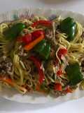 Fideos (chinos) con verduras salteadas!
