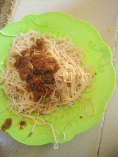 Spaghetti da stew ainihin hoton girkin