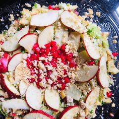 A picture of Apple pomegranate salad.