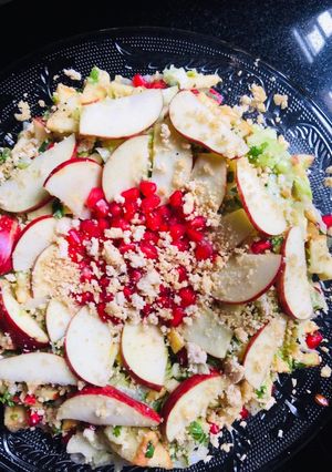 A picture of Apple pomegranate salad.