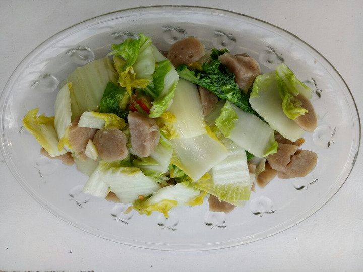 Langkah Mudah untuk Menyiapkan Ca sawi putih baso, Sempurna