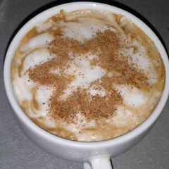 Creamy frothy coffee A picture of Creamy frothy coffee.