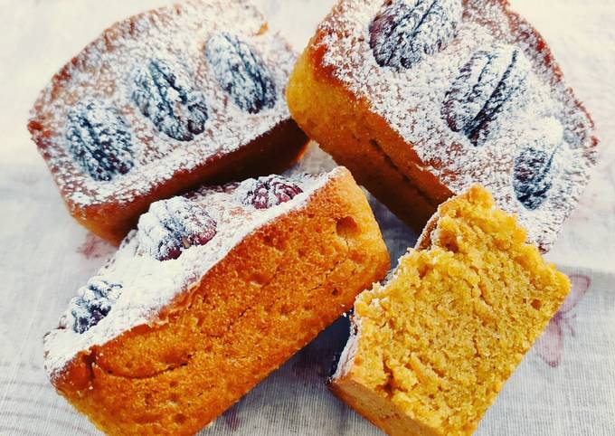 Come a Preparare Preferito Mini plumcake alla zucca con cannella e noci pecan