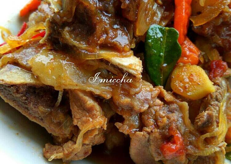 Iga goreng asem manis