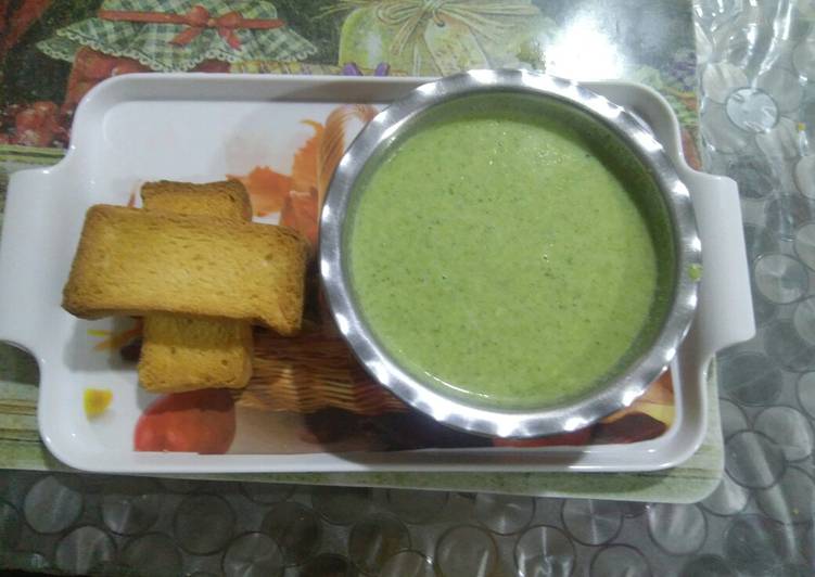 Recipe of Quick Cream of Broccoli soup