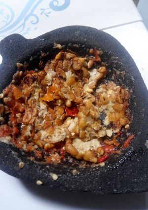 Foto resep Tempe Penyet Sambel Bawang