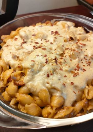 Creamy tomato based chicken pasta রেসিপির প্রধান ছবি