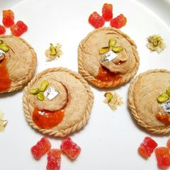 Baked Jelly Lava Khaja A picture of Baked Jelly Lava Khaja.