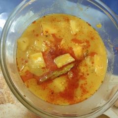 A picture of Mooli moong dal recipe.