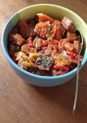 Foto resep Asam manis ikan asin tenggiri
