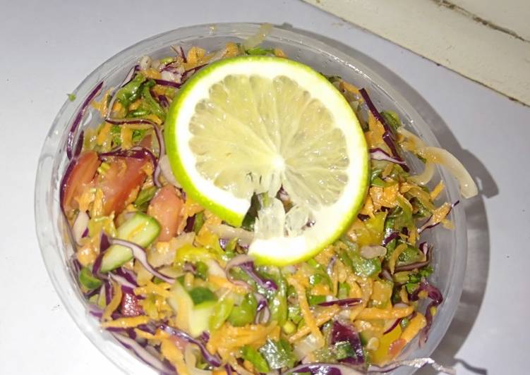 Simple Way to Prepare Super Quick Homemade Red cabbage and capsicum salad