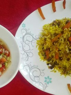 عکسی از دستور پلو هویج