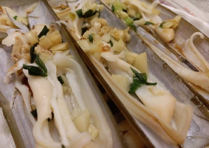 蒜蓉蒸蟶子食譜by Ingrid Fung Cookpad