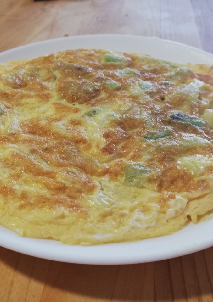 Una foto de Tortilla de puerros