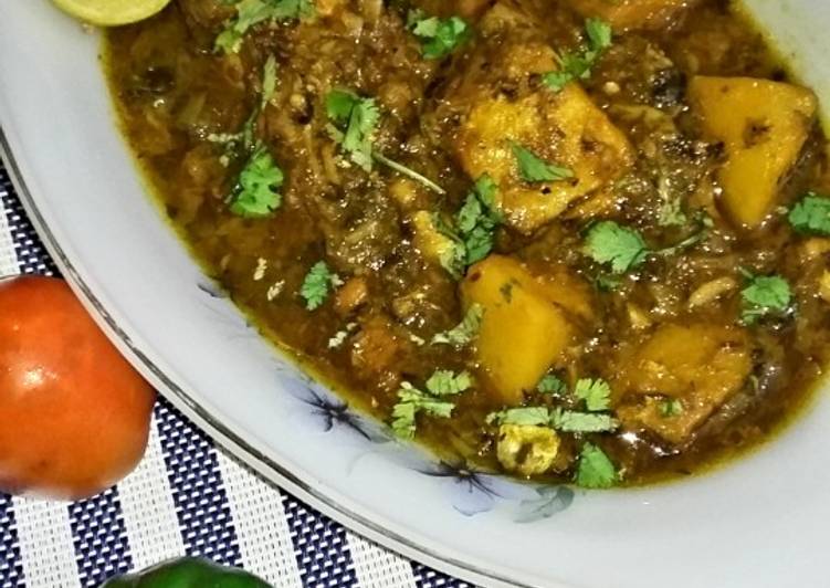 Recipe of Quick Fish hara masala karhae