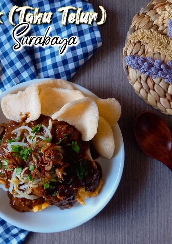 Foto resep 36).Tahu Tek (Tahu Telur) Surabaya