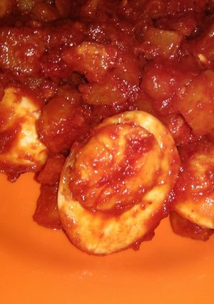 Foto resep Telur kentang sambal merah
