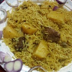 Potato pulao A picture of Potato pulao.