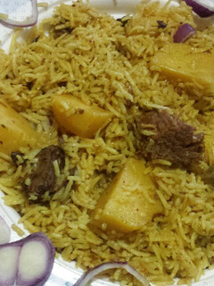 A picture of Potato pulao.