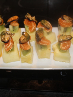 Una foto de Melón con mejillones