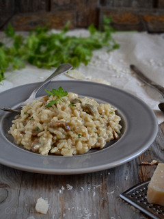 Una foto de Risotto de boletus