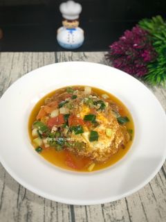 Foto resep Telur Ceplok Pedas Kuah Saos Tiram