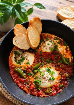 A picture of Shakshuka.