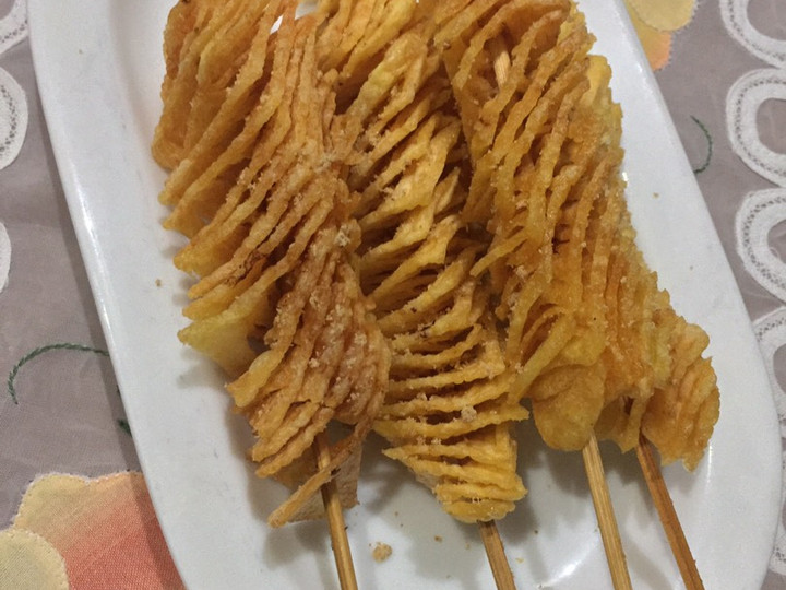 Yuk intip, Resep  bikin Kentang Goreng Spiral Crispy  lezat