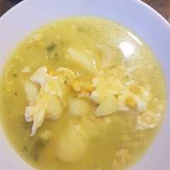Una foto de Caldo de papas y millo en Thermomix Tm5