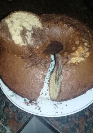 Una foto de Bizcochuelo de vainilla con Nesquik