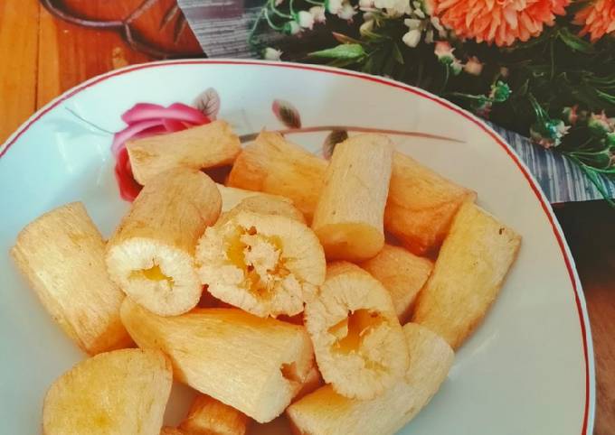 Cara Gampang Menyiapkan Singkong mekar / singkong keju, Bisa Manjain Lidah