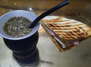 Una foto de Pan chato