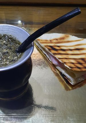 Una foto de Pan chato