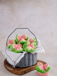Foto resep Bolu Kukus Semangka