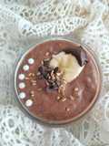Mousse di aquafaba alla banana e al cioccolato