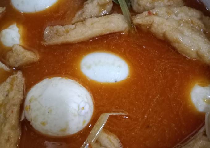 Telur tahu bumbu bali