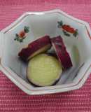 Simmered sweet potato with yuzu tea
Yuzu is a small citrus fruit