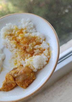 عکسی از دستور کته مرغ غذای نی نی