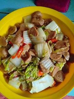Foto resep Bakso tumis sawi putih