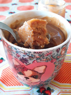 Una foto de Mug Cake de Dulce de Leche