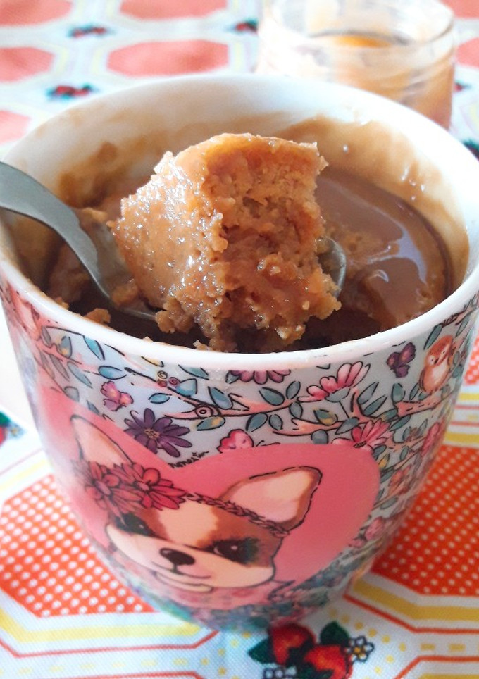 Una foto de Mug Cake de Dulce de Leche
