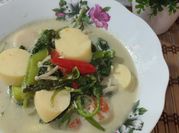 Gambar cendawan enoki tauhu