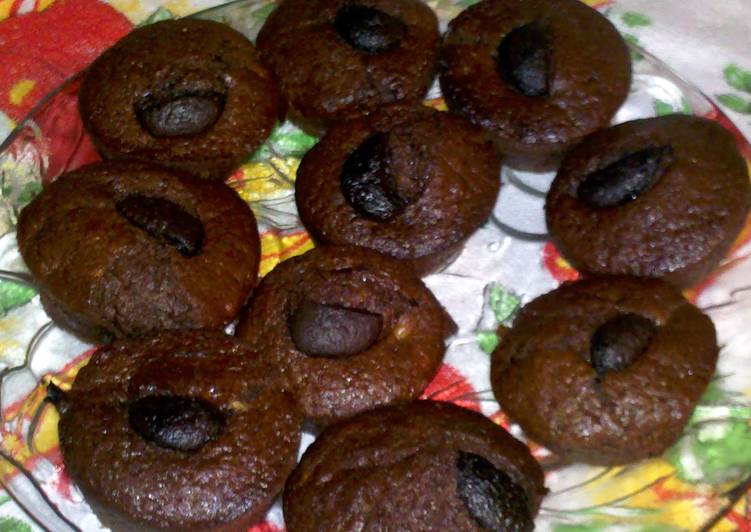 Double Chocolate Banana Muffins