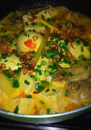 Foto resep Kari ayam bumbu instan