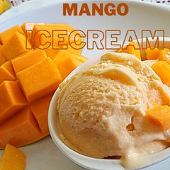 A picture of Mango Ice cream.