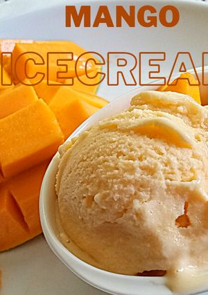 A picture of Mango Ice cream.